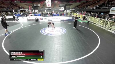 97 lbs Champ. Round 1 - Cash Ormando, California vs Kai Parsons, Rough House Wrestling