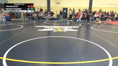 95 lbs Cons. Round 2 - Beckett Thoennes, Bison Wrestling Club vs William Buyck, TMB/WWG Panther Wrestling