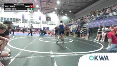 98-106 lbs Rr Rnd 1 - Josey Jones, Skiatook Youth Wrestling vs Andrew Ridge, Sperry Wrestling Club