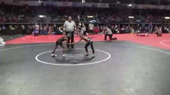 53 lbs Consi Of 8 #2 - Teague Troyer, Olathe Raptor Wrestling Club vs Kal Thompson, Jr Kahoks