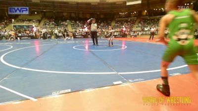 49 lbs Round Of 16 - Daxton Peasinger, The Best Wrestler vs Jose Rosas Jr., OKC Saints Wrestling