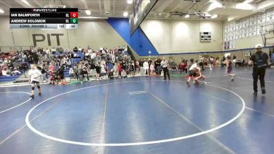 116 lbs Cons. Round 2 - Andrew Solomon, American Fork Jr High vs Ian Balmforth, Champions Wrestling Club