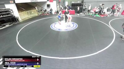 138 lbs Cons. Round 2 - Dylan Cervantes, Friendly Hills Wrestling Club vs Neal Sood, Guardian Knights Wrestling Club