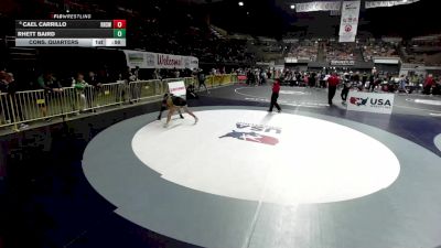 150 lbs Cons. Quarters - Cael Carrillo, Royal High School Wrestling vs Rhett Baird