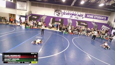 49 lbs Semifinal - Emmett Grover, Box Elder Stingers vs Asael Rodriguez, Northside Wrestling Club