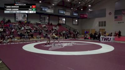 131 lbs Semifinal - Piper Cadden, Fort Hays State vs Jania Dunigan, Schreiner University