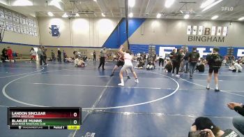 135 lbs Cons. Semi - Blaklee Munns, Bear River Wrestling Club vs Landon Sinclear, Uintah Wrestling