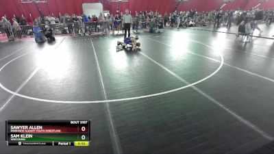 84 lbs Cons. Round 2 - Sam Klein, Wisconsin vs Sawyer Allen, Parkview Albany Youth Wrestling