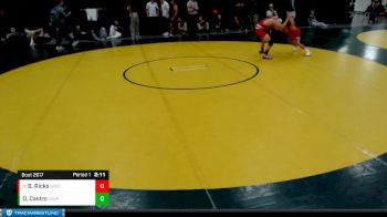 125 lbs Quarterfinal - Bridger Ricks, Western Wyoming College vs Dominick Castro, Colorado State University - Pueblo