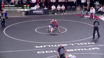 Cons. Round 1 - Logan Young Bull Bear, Rapid City Stevens vs Chris Simunek, Harrisburg