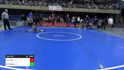 50 lbs Round Of 16 - Hayden Long, Hanover vs Brantley Greene, Wellsboro