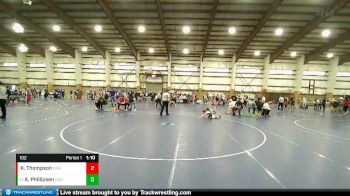 102 lbs Cons. Round 5 - Atreyu Phillipsen, Delta Wrestling Club vs Kamon Thompson, Sanderson Wrestling Academy