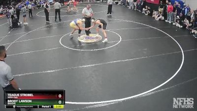 3A 120 lbs Semifinal - Teague Strobel, West-Oak vs Brody Lawson, Broome