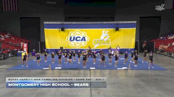 Montgomery High School - Bears [2025 Super Varsity Non Tumbling Division I Game Day Day 1] 2025 UCA Houston Regional