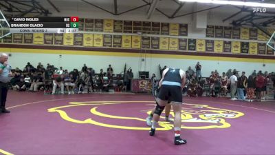 285 lbs Cons. Round 3 - Brandon Olacio, Delta College vs David Ingles, Modesto Junior College