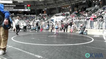 75 lbs Quarterfinal - Brock Monson, Stroud Youth Wrestling Club vs Kaden Mann, Tiger Trained Wrestling