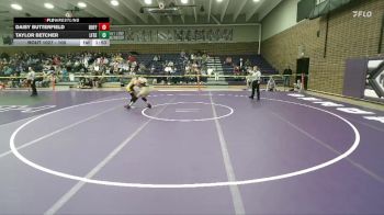 100 lbs Champ. Round 2 - Taylor Betcher, Lingle-Ft. Laramie/Southeast vs Daisy Butterfield, Buffalo