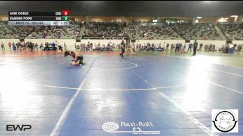 130 lbs Final - Jase Coble, Choctaw Jh vs Zander Pope, Sand Springs Jr High