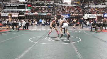 A - 138 lbs Semifinal - Benjamin White, Stevensville vs Brody Ketterling, Lockwood (Billings)
