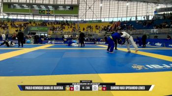 Sandro Max Sperandio Lemes vs Paulo Henrique Gama De Oliveira 2026 Brasileiro Jiu-Jitsu IBJJF