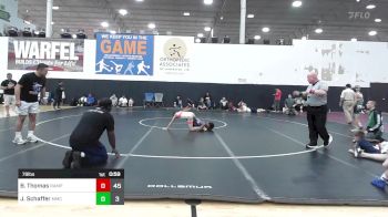 79 lbs Rr Rnd 4 - Bryce Thomas, Rampage vs Jayce Schaffer, Mosers Mat Club