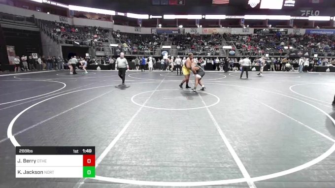 288 lbs Quarterfinal - Jayden Berry, Other vs Kyan Jackson, North ...