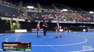 109 lbs Champ. Round 2 - Maddie Mackenzie, Simon Fraser University vs Shaina Hyre, Wisconsin Stevens Point