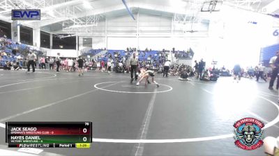 76 lbs Semis (4 Team) - Jack Seago, OpenMats Wrestling Club vs Hayes Daniel, Victory Wrestling