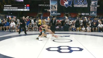 132 lbs Cons. Rd Of 16 - Jr Ortega, Colorado vs Kayden McDonald, West Virginia
