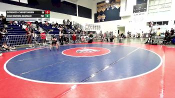 62 lbs Cons. Round 1 - Liam Burns-Guzman, Pounders Wrestling Club vs Lorenzo Christensen, Reign WC