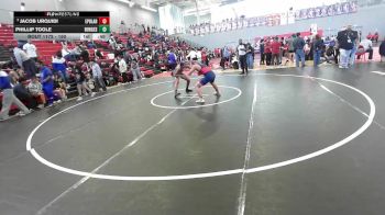 150 lbs Cons. Round 2 - Jacob Urquidi, El Paso Bel Air vs Phillip Toole, El Paso Burges