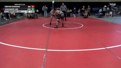 220 lbs 7th Place - Kenyon Davidson, Johnson City vs Alexander Lieb, Schwenksville