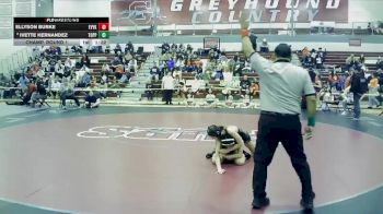 110 lbs Champ. Round 1 - Ellyson Burke, East Valley (Yakima) (Girls) vs Ivette Hernandez, Toppenish (Girls)