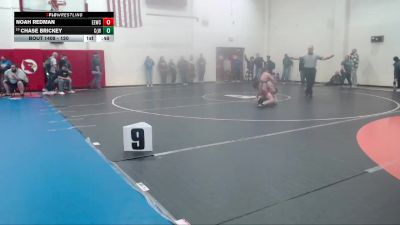120 lbs Cons. Round 4 - Chase Brickey, Carroll (Fort Wayne) vs Noah Redman, Eagles Elite Wrestling Club