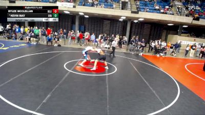 165 lbs Champ. Round 2 - Kevin May, Unattached vs Rylee McClellan, Unattached