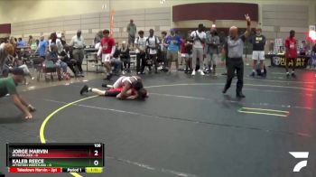 108 lbs Finals (8 Team) - Kaleb Reece, Attrition Wrestling vs Jorge Marvin, Mi Mafia Red