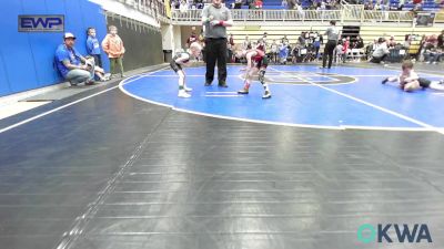 40 lbs Quarterfinal - Waylon Pearson, Barnsdall Youth Wrestling vs Koen Goodin, Cowboy Wrestling Club