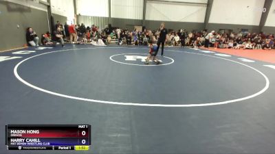 40-42 lbs Quarterfinal - Mason Hong, Oregon vs Harry Cahill, Mat Demon Wrestling Club