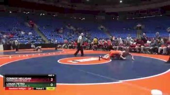 145 lbs Quarterfinals (8 Team) - Logan Petro, Mahomet (M.-Seymour) vs Connor Nelligan, Chicago (Brother Rice)