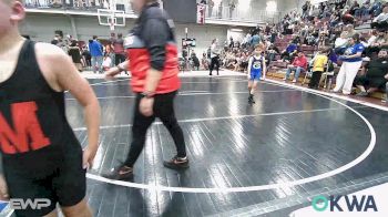 70-75 lbs Rr Rnd 3 - Hadley Matlock, Ponca City Wildcat Wrestling vs Brixten Clymer, Team Guthrie Wrestling