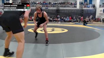 138 lbs Cons. Round 3 - Caden Klingman, Berkshire vs Zachary Schafer, Elmwood
