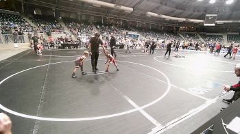 46 lbs Round Of 16 - Grayson Six, Claremore Wrestling Club vs Emerson Braun, Owasso Takedown Club