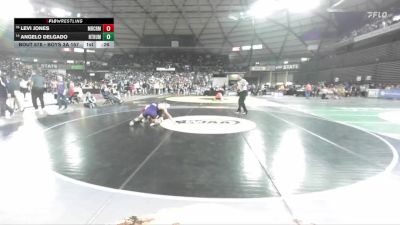 Boys 3A 157 lbs Cons. Round 3 - Angelo Delgado, North Thurston vs Levi Jones, Mercer Island