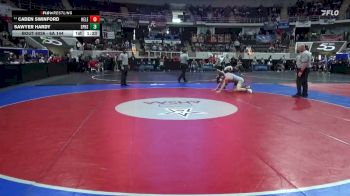 6A 144 lbs Champ. Round 1 - Caden Swinford, Helena vs Sawyer Hardy, Spain Park HS