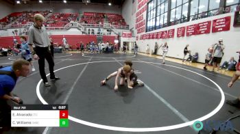 52 lbs Final - Easton Alvarado, Comanche Takedown Club vs Creed Williams, Choctaw Ironman Youth Wrestling