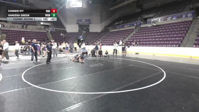 108.2-109.8 lbs Champ. Round 3 - Vanessa Green, Pueblo West Storm Wrestling vs Conner Ivy, Widefield Wrestling Club