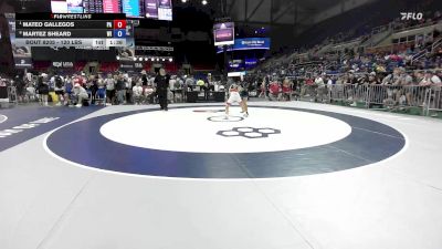 120 lbs Quarters - Mateo Gallegos, PA vs Martez Sheard, WI