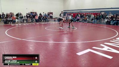 114 lbs Champ. Round 2 - Jacob Lopez, Windom-Mountain Lake vs Carson Reis, Holdingford