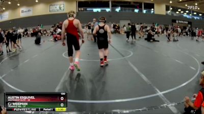 130 lbs Round 1 - Isaac Yates, SouthWest Elite vs Wyatt Lilburn, Triangle WA