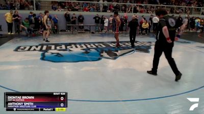 138 lbs Round 2 - Diontae Brown, Mat-Su Matmen vs Anthony Smith, Marathon Wrestling Club